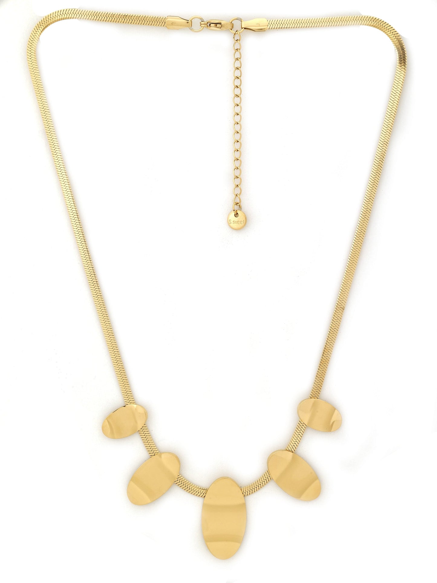 Gold Plated Pebble Necklace