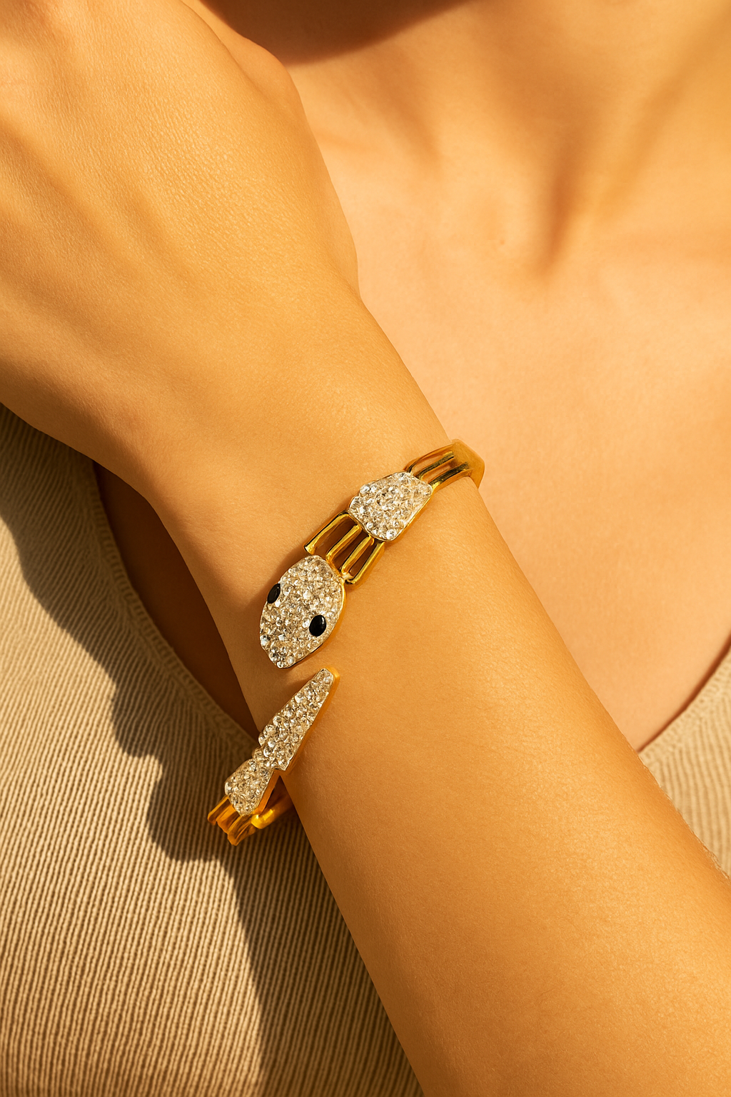 Snake Charmer Crystal Bracelet