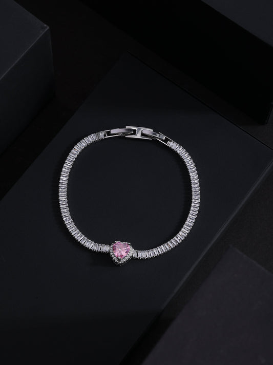 Pink Heartstone Elegance Bracelet