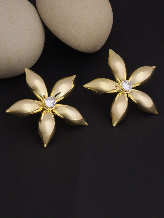 Crystal Center Blossom Earrings