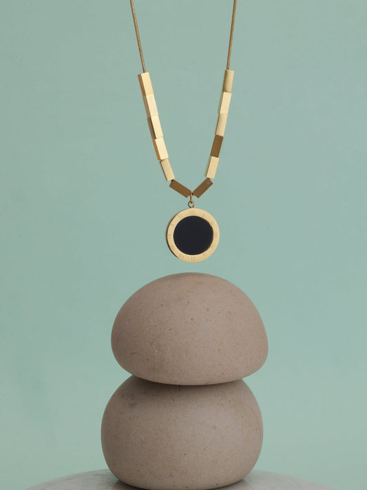 Black Onyx Pendant Necklace