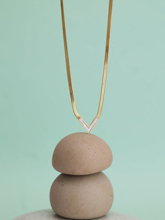 Modern Chevron Necklace