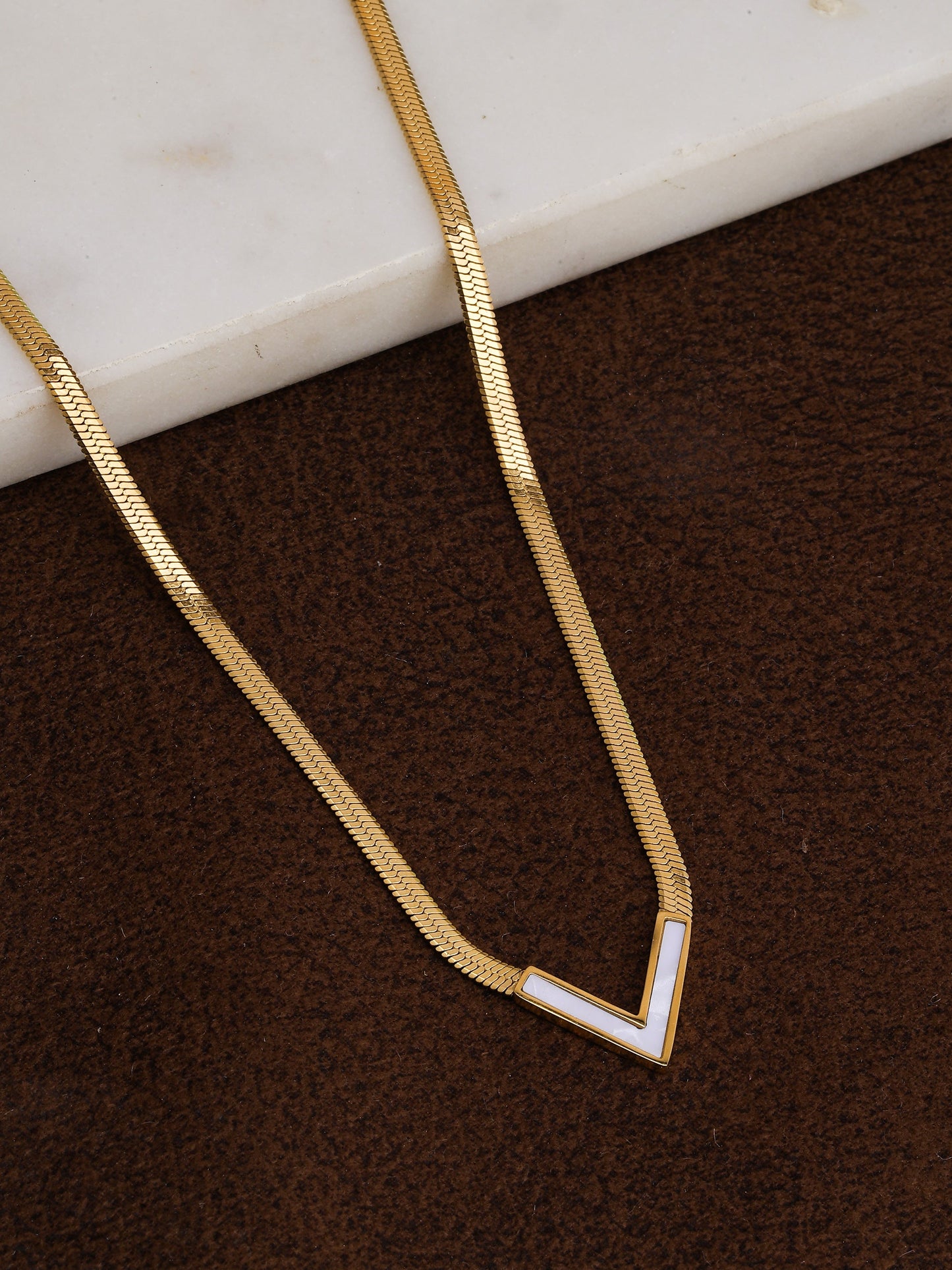 Modern Chevron Necklace