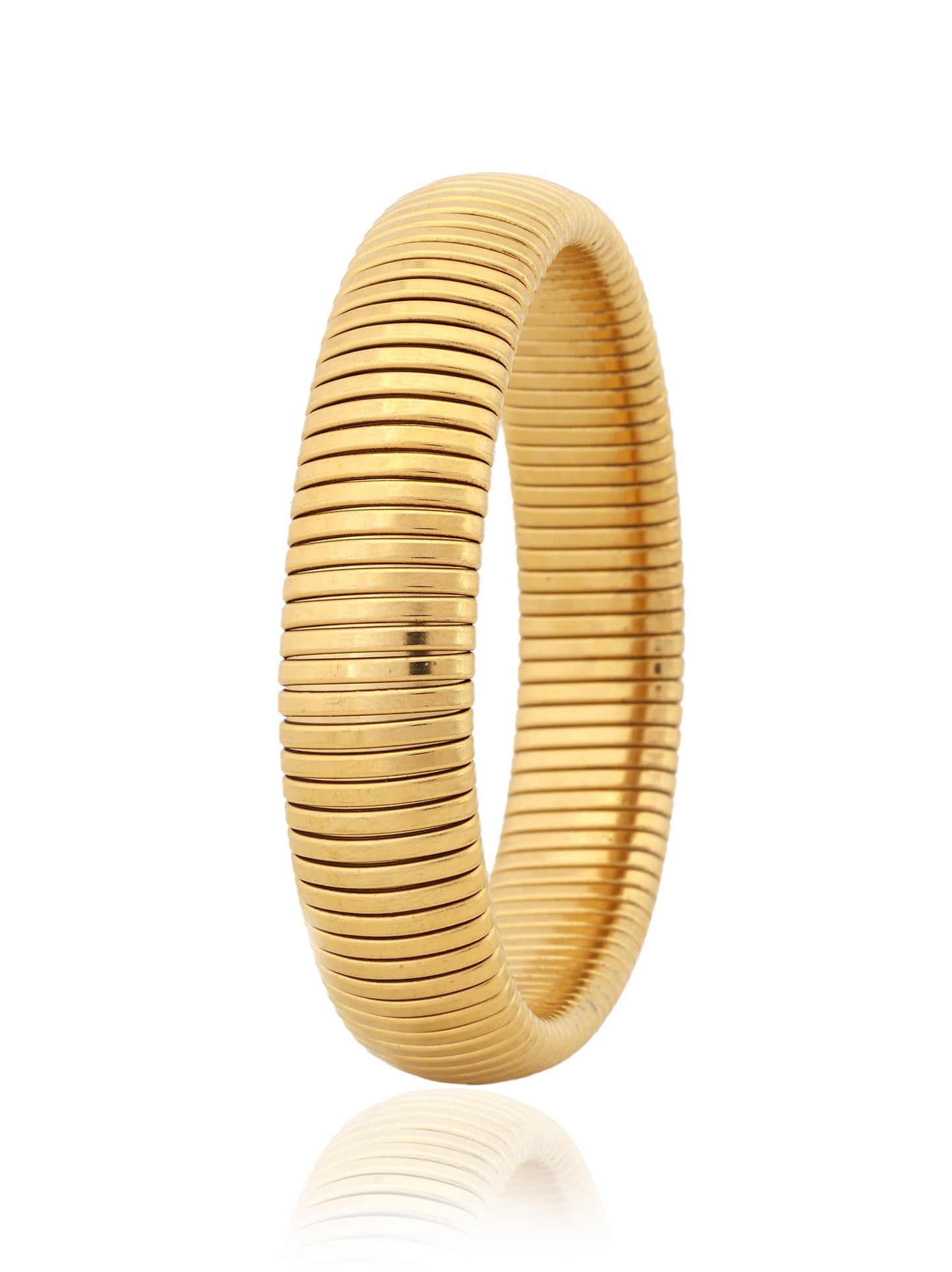 Viper Luxe Coil 18k Gold Plated Bracelet