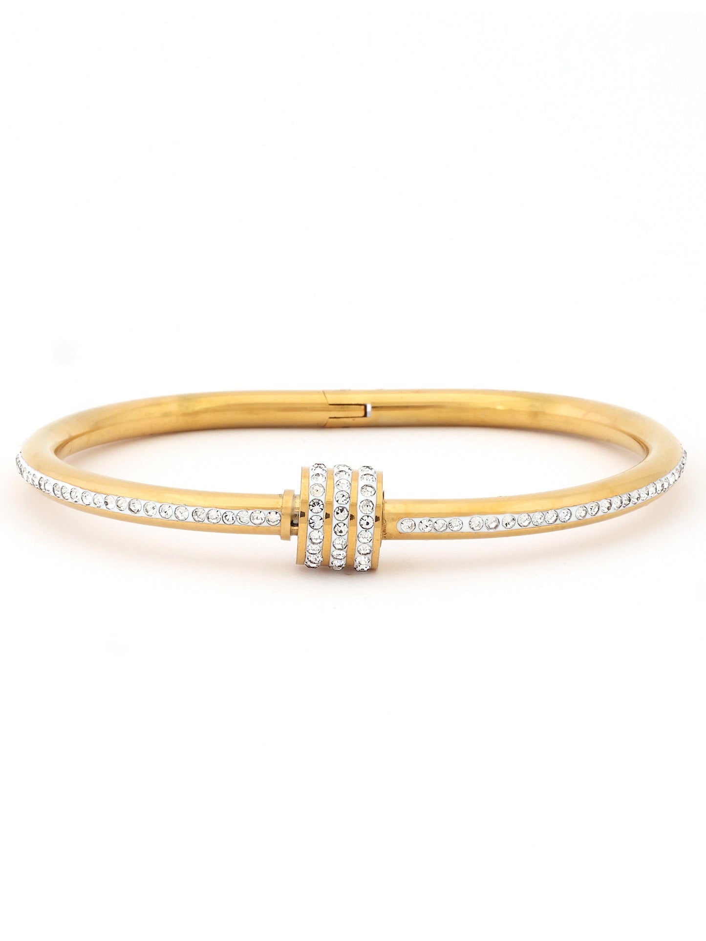 Radiant Crystal Bar Slider Bracelet