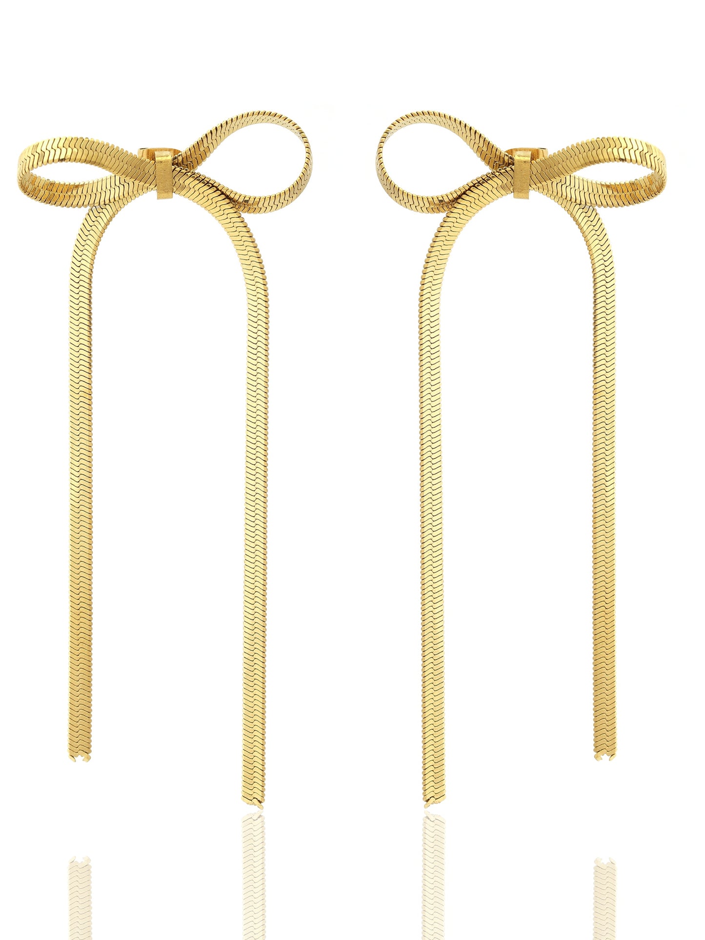Bow Tie Drop Earrings
