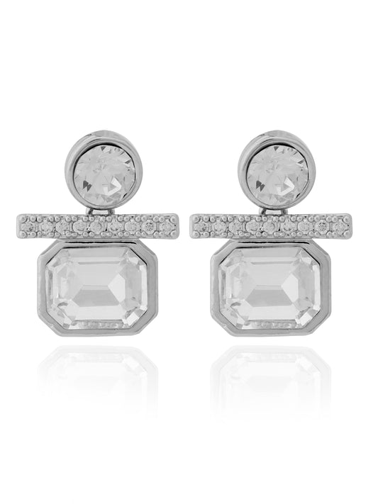 Elegant Cubic Zirconia Drop Earrings