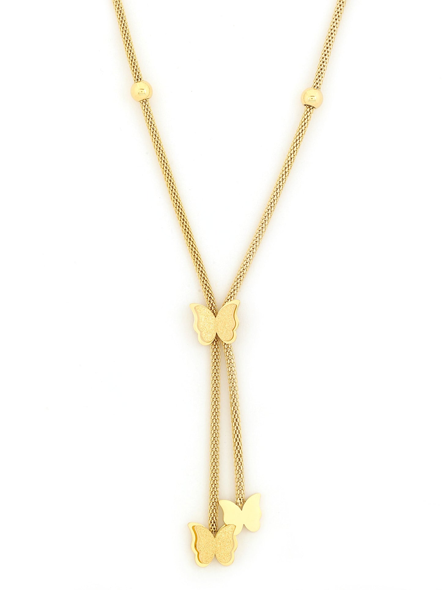 Gold Butterfly Pendant Necklace