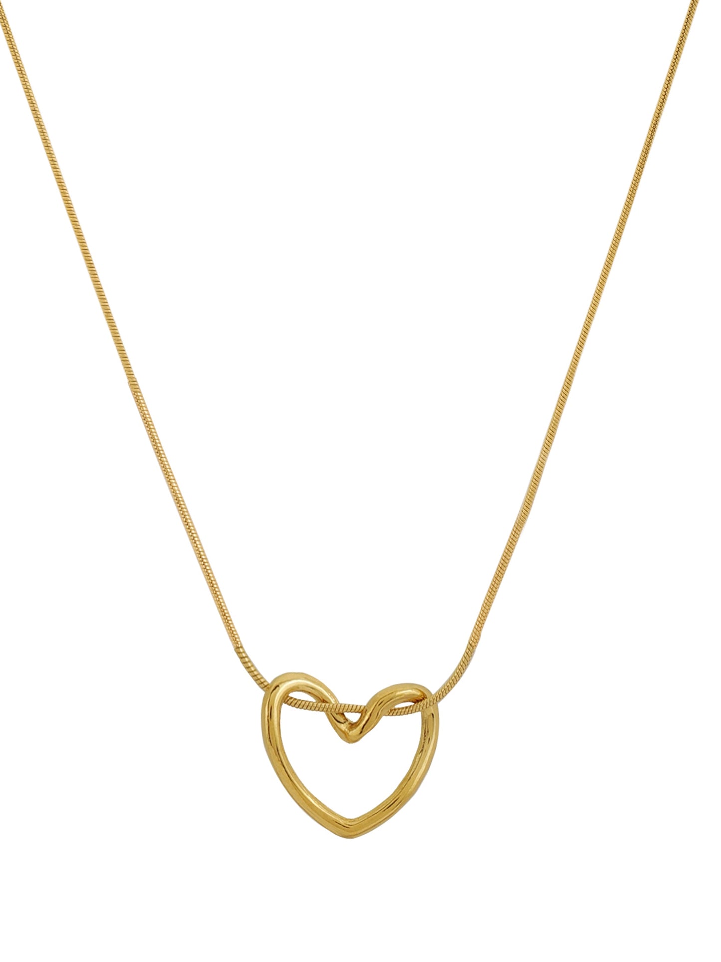 Delicate Heart Outline Pendant