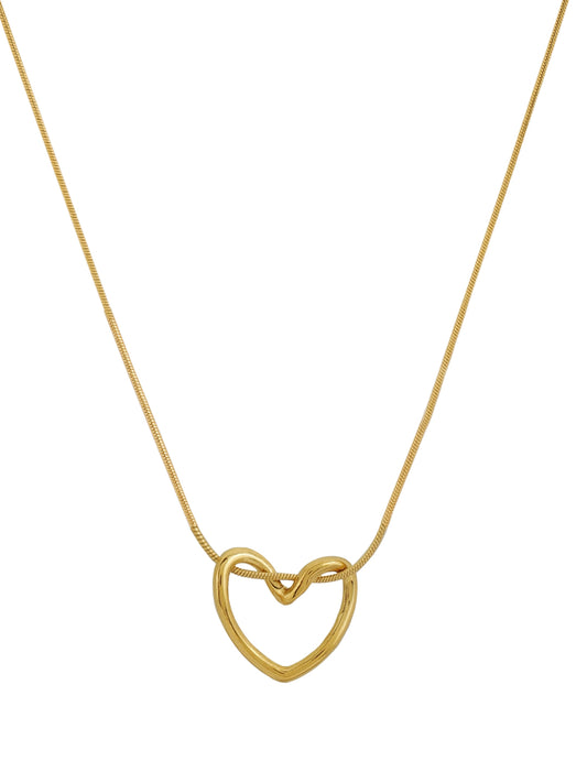 Delicate Heart Outline Pendant