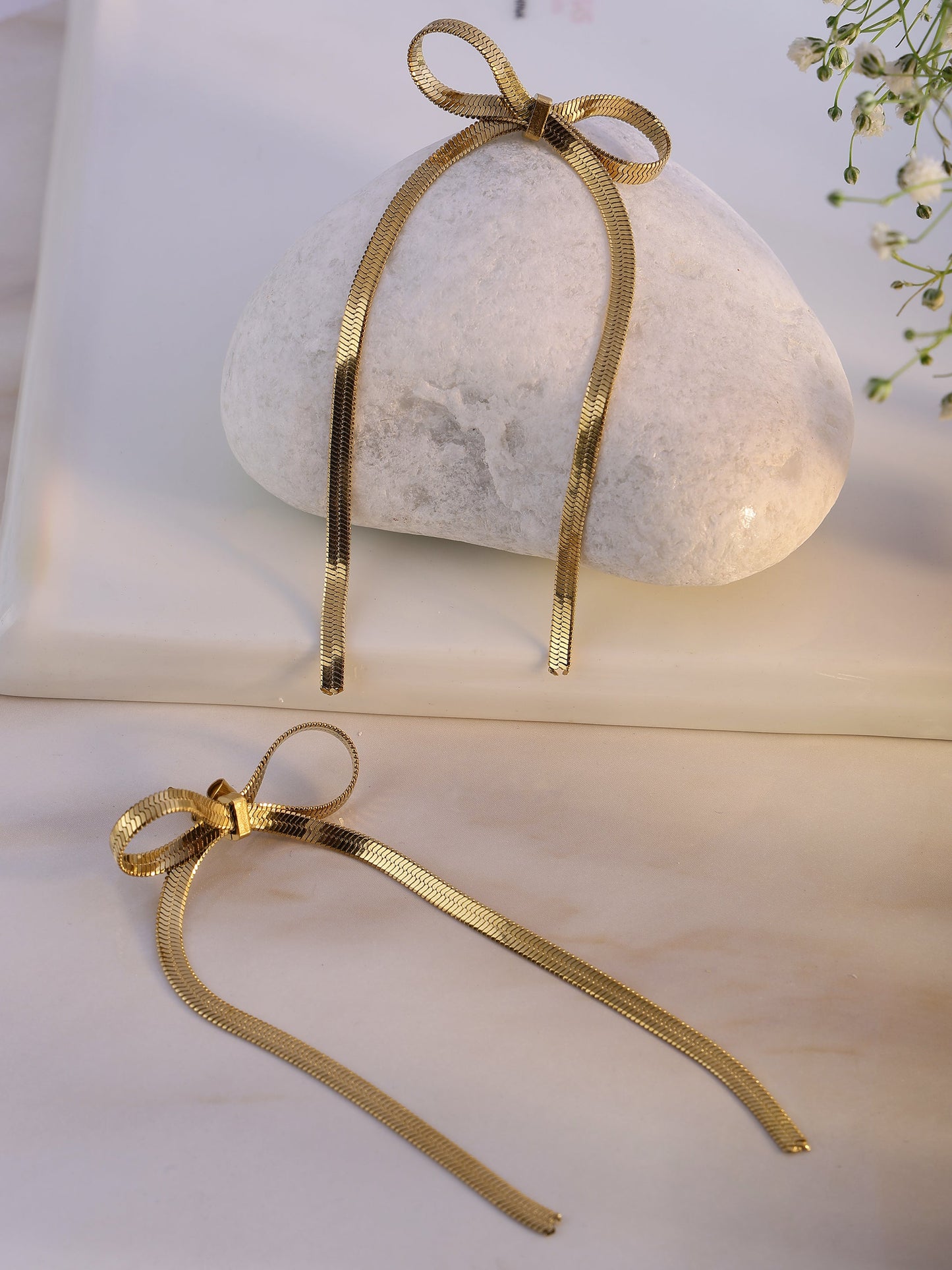 Bow Tie Drop Earrings