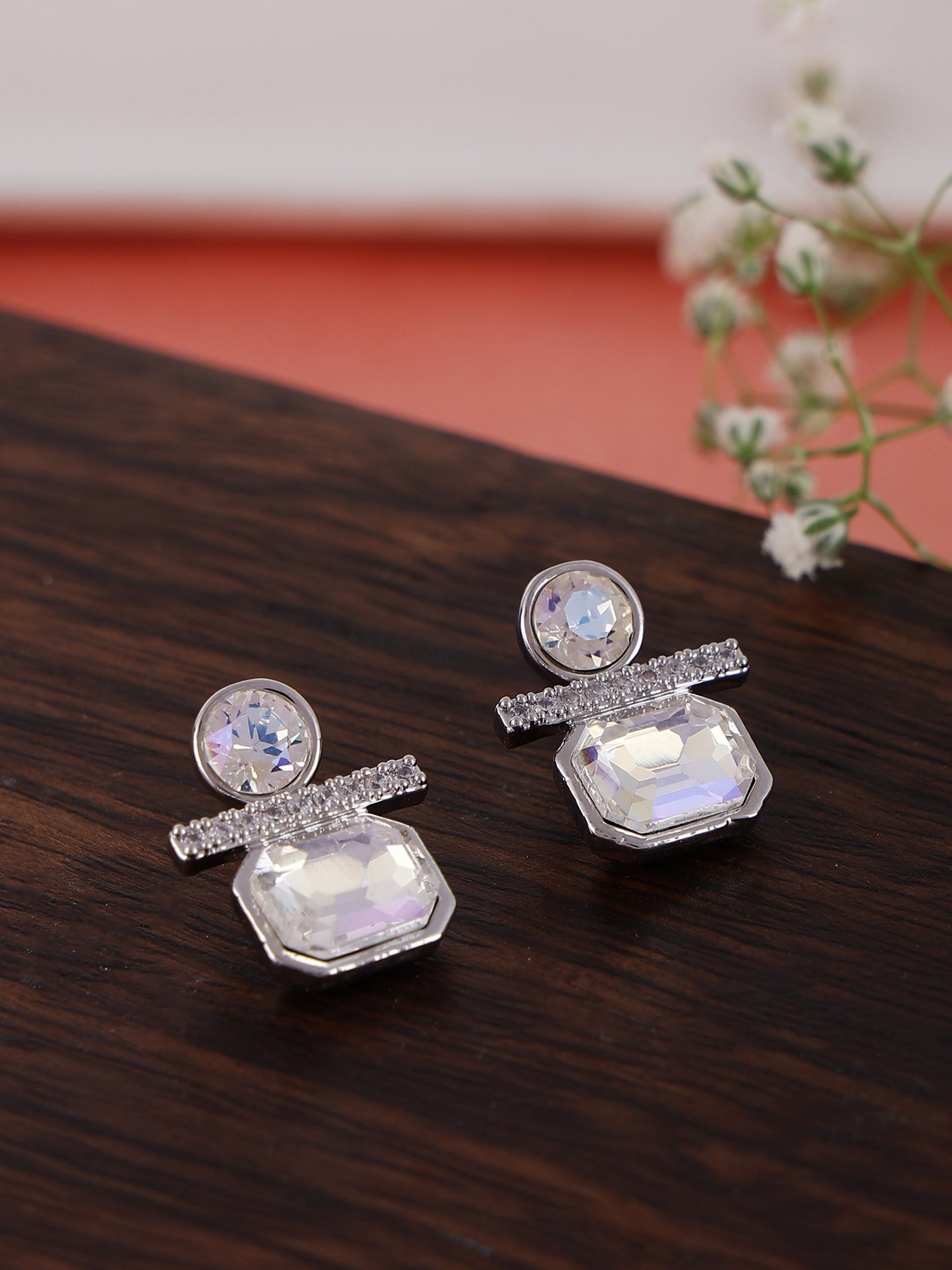 Elegant Cubic Zirconia Drop Earrings