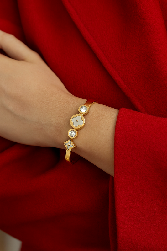 Petite Blossom Gold Plated Bracelet