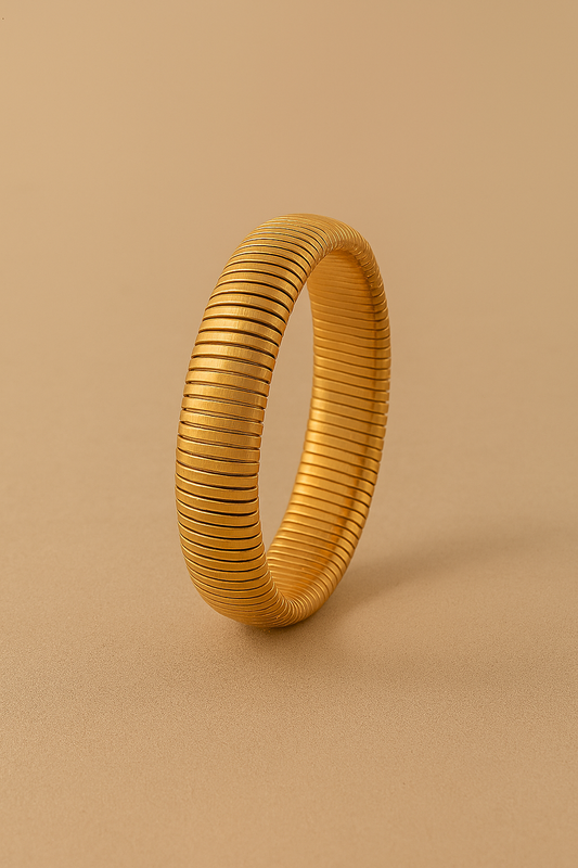 Viper Luxe Coil 18k Gold Plated Bracelet